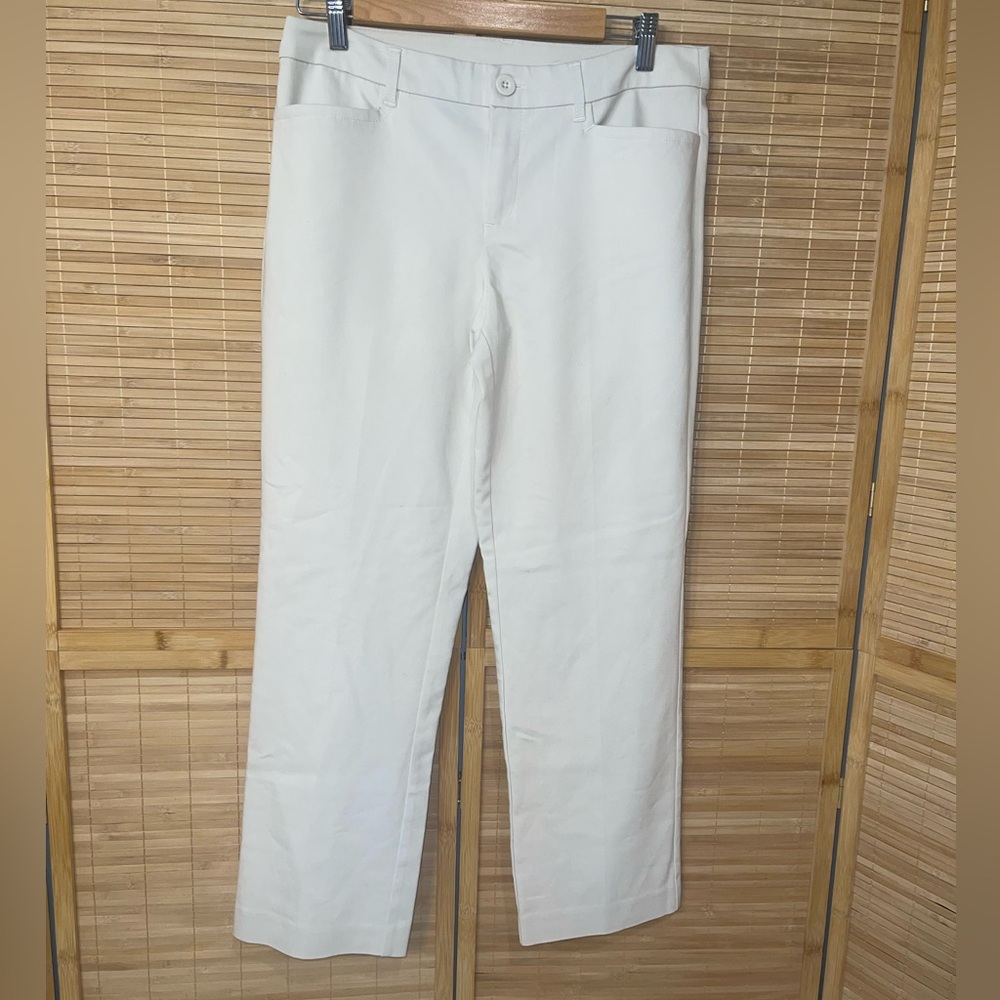 Christopher & Banks khaki pants khakis trousers slacks womans size 6 SHORT  EUC